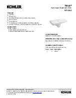 Предварительный просмотр 1 страницы Kohler Reve K-5148-8 Quick Start Manual