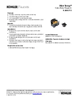 Preview for 1 page of Kohler Rite-Temp K-8300-PX Quick Start Manual