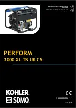 Preview for 1 page of Kohler SDMO PERFORM 3000 XL TB UK C5 Instruction And Maintenance Manual