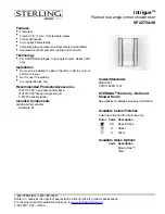 Kohler Sterling Intrigue SP2275A-38 Quick Start Manual preview