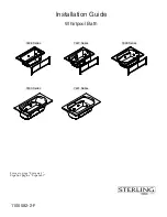 Preview for 1 page of Kohler STERLING Whirlpool 7626 Series Installation Manual