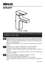 Предварительный просмотр 1 страницы Kohler STRAYT 37327M Installation & User Manual