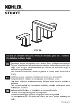 Предварительный просмотр 1 страницы Kohler STRAYT 37331M Installation & User Manual