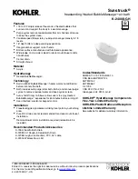 Kohler Sunstruck K-24008-GH Instruction Manual preview