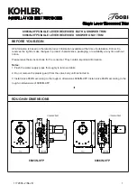 Предварительный просмотр 1 страницы Kohler TOOBI 8965IN-9FP Installation Instructions