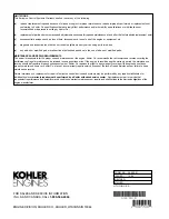 Preview for 16 page of Kohler Triad OHC TH520 Owner'S Manual