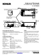 Preview for 2 page of Kohler Underscore K-1167-XH2GR Detailed Planning Dimensions