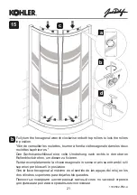 Preview for 21 page of Kohler Vertigo C21R100-GA Fitting Instructions Manual