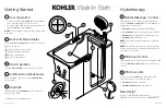 Kohler Walk-In Bath Quick Start Manual preview