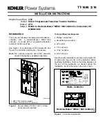 Kohler ZCS-6 Installation Instructions Manual preview