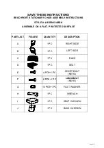 Kohl's 61SRR4514BRK Assembly Instructions предпросмотр