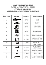 Kohl's RAVINE 61SRR4525RAV Instructions preview