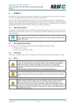 Предварительный просмотр 5 страницы KOJA 0603 Instruction For Operation And Maintenance