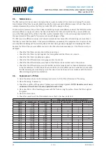 Предварительный просмотр 14 страницы KOJA 0603 Instruction For Operation And Maintenance