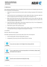 Предварительный просмотр 27 страницы KOJA Future S Operation And Maintenance Instructions