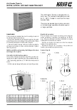 KOJA Termis Series Installation, Use And Maintenance предпросмотр