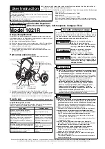 Preview for 1 page of KOKEN 1021R-06 User Instruction