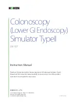 KOKEN Colonoscopy Lower GI Endoscopy Simulator Type II Instruction Manual предпросмотр