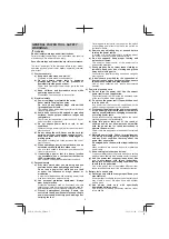 Preview for 5 page of Koki Holdings Hikoki GP 18DA Handling Instructions Manual