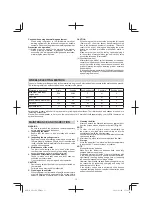 Preview for 13 page of Koki Holdings Hikoki GP 18DA Handling Instructions Manual