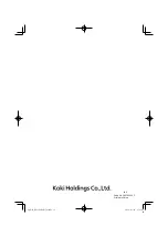 Preview for 32 page of Koki Holdings Hikoki RP3608DA(L) Handling Instructions Manual