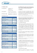 Preview for 6 page of Kolbe Foodtec MW114-120 Operating Manual