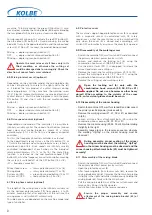 Preview for 8 page of Kolbe Foodtec MW114-120 Operating Manual