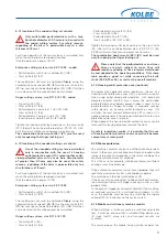 Preview for 9 page of Kolbe Foodtec MW114-120 Operating Manual