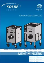 Kolbe Foodtec MW114-80 Operating Manual preview