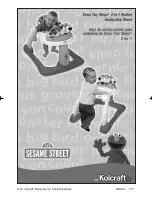 Kolcraft 123 Sesame Street Elmo Tiny Steps Instruction Sheet preview