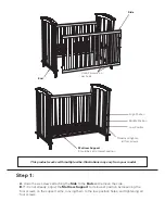 Preview for 2 page of Kolcraft 3-in-1 Convertible Crib Assembly Instructions Manual