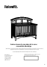 Preview for 22 page of Kolcraft Brooklyn Crib Assembly Instructions Manual