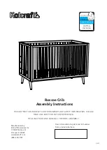 Kolcraft Roscoe Crib Assembly Instructions Manual preview