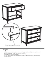 Предварительный просмотр 14 страницы Kolcraft Transitional 3 Drawer Dresser Assembly Instructions Manual