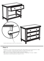 Preview for 44 page of Kolcraft Transitional 3 Drawer Dresser Assembly Instructions Manual