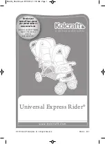 Kolcraft Universal Express Rider Instructions Manual preview