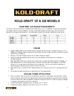 Preview for 5 page of Kold-Draft AKD-125 Installation And Operation Manual