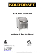 Preview for 1 page of Kold-Draft SC200 Series Installation & Operation Manual