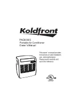 Предварительный просмотр 1 страницы Koldfront PAC8000S Owner'S Manual