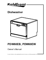 Koldfront PDW60EB Owner'S Manual предпросмотр