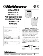 Koldwave 2AK1411M Installation & Operation Manual предпросмотр