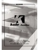 Kole Audio TRAX1-1800D Owner'S Manual preview