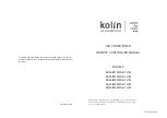 Preview for 1 page of Kolin KSM-IW10WAE-7J1M Manual