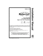 Preview for 1 page of Kollector KOL-7000 Installation Manual