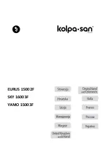 Kolpa-san EURUS 1500 2F Manual preview