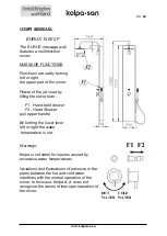 Preview for 44 page of Kolpa-san EURUS 1500 2F Manual