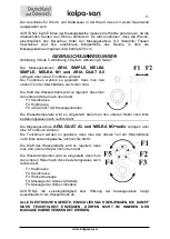 Предварительный просмотр 36 страницы Kolpa Kolpa-San ZEPHYR 1680 3F Manual