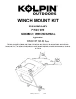 Kolpin Outdoors 25-1270 Assembly & Owners Manual preview