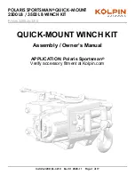 Kolpin Outdoors 26-3200 Assembly & Owners Manual preview