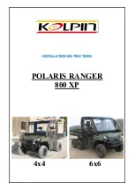 Kolpin POLARIS RANGER 800 XP 4x4 Installation Instructions Manual preview